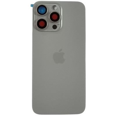 Задня кришка для iPhone 15 Pro Max with frame, camera glass, MagSafe, Original PRC Titanium Natural