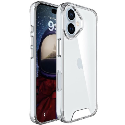 Накладка TPU Space Case transparent для iPhone 16- прозорий Накладка TPU Space Case transparent для iPhone 16- прозорий