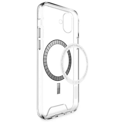 Накладка TPU Space Case with Magnetic для iPhone 16- прозорий Накладка TPU Space Case with Magnetic для iPhone 16- прозорий