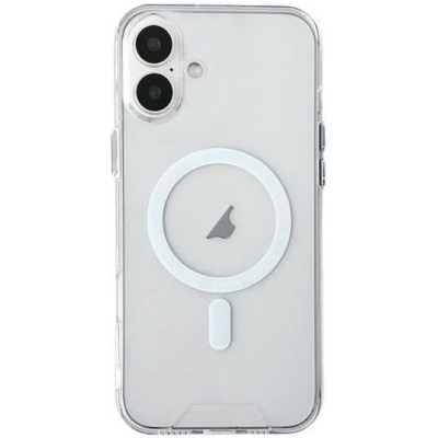 Накладка TPU Space Case with Magnetic для iPhone 16- прозорий Накладка TPU Space Case with Magnetic для iPhone 16- прозорий