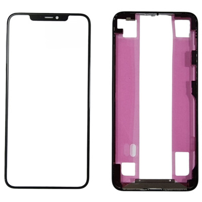Скло дисплея з OCA-плівкою Mitsubishi для iPhone 11 Pro Max +рамка, Original Black Скло дисплея з OCA-плівкою Mitsubishi для iPhone 11 Pro Max +рамка, Original Black