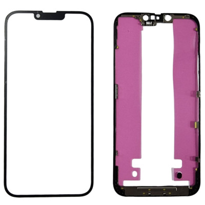 Скло дисплея з OCA-плівкою Mitsubishi для iPhone 14 Plus +рамка, Original Black Скло дисплея з OCA-плівкою Mitsubishi для iPhone 14 Plus +рамка, Original Black