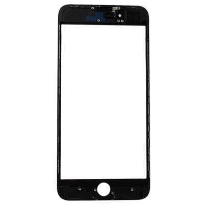 Скло дисплея з OCA-плівкою Mitsubishi для iPhone 8 Plus with frame, Original Black