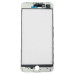 Скло дисплея з OCA-плівкою Mitsubishi для iPhone 8 Plus with frame, Original White