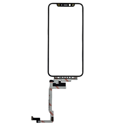 Сенсор для телефону iPhone X з довгим шлейфом, з OCA плівкою, Original PRC Black