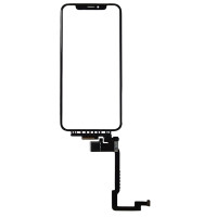 Сенсор для телефону iPhone X з довгим шлейфом, з OCA плівкою, Original PRC Black