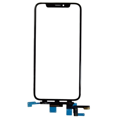 Сенсор для телефону iPhone X з коротким шлейфом, з OCA плівкою, Original PRC Black Сенсор для телефону iPhone X з коротким шлейфом, з OCA плівкою, Original PRC Black