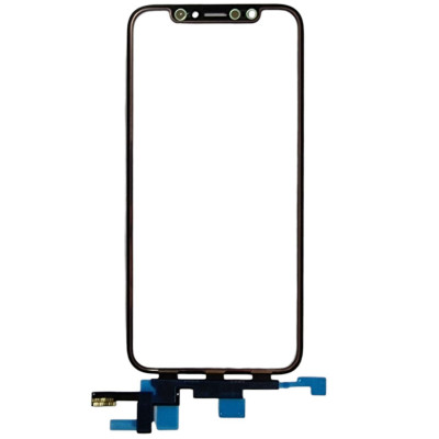 Сенсор для телефону iPhone Xs з коротким шлейфом, з OCA плівкою, Original PRC Black