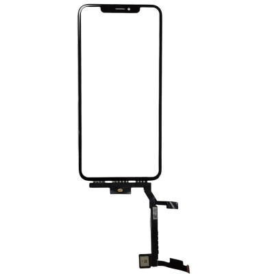 Сенсор для телефону iPhone XS Max з довгим шлейфом, з OCA плівкою, Original, Black Сенсор для телефону iPhone XS Max з довгим шлейфом, з OCA плівкою, Original, Black