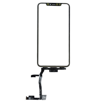 Сенсор для телефону iPhone XS Max з довгим шлейфом, з OCA плівкою, Original, Black