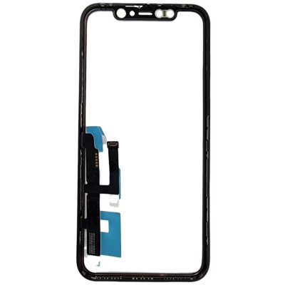 Сенсор для телефону iPhone 11 з рамкою, без мікросхеми, з OCA плівкою, Original  Black