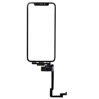 Сенсор для телефону iPhone X з довгим шлейфом, з OCA плівкою Mitsubishi, Original PRC Black Сенсор для телефону iPhone X з довгим шлейфом, з OCA плівкою Mitsubishi, Original PRC Black