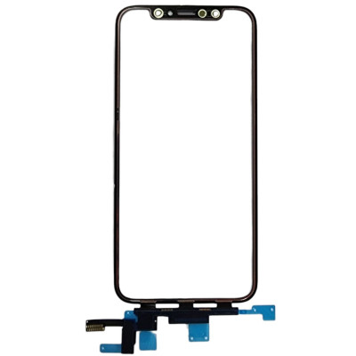 Сенсор для телефону iPhone X з коротким шлейфом, з OCA плівкою Mitsubishi, Original PRC Black