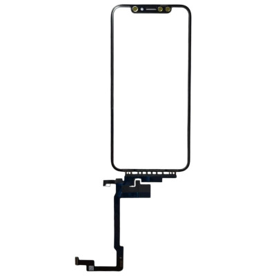Сенсор для телефону iPhone Xs з довгим шлейфом, з OCA плівкою Mitsubishi, Original PRC Black