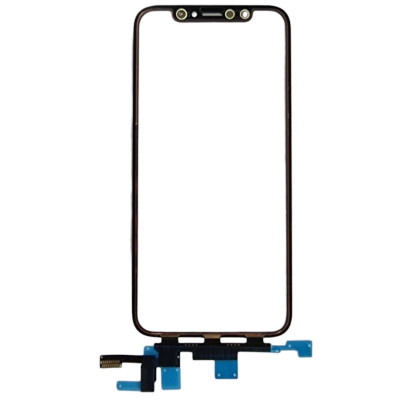 Сенсор для телефону iPhone Xs з коротким шлейфом, з OCA плівкою Mitsubishi, Original PRC Black