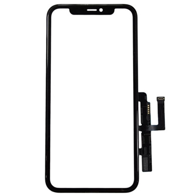 Сенсор для телефону iPhone 11 з рамкою, з мікросхемою, з OCA плівкою Mitsubishi, Original Black Сенсор для телефону iPhone 11 з рамкою, з мікросхемою, з OCA плівкою Mitsubishi, Original Black
