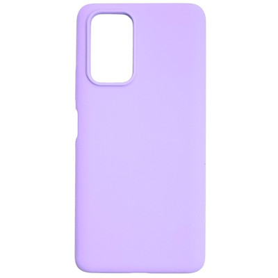 Накладка (з мікрофіброю) Silicone Cover Lakshmi для Xiaomi Redmi Note 10 Pro / Note 10 Pro Max- бузковий