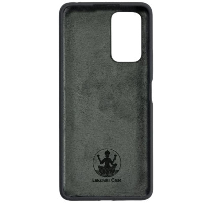 Накладка (з мікрофіброю) Silicone Cover Lakshmi для Xiaomi Redmi Note 10 Pro / Note 10 Pro Max- темно-сірий