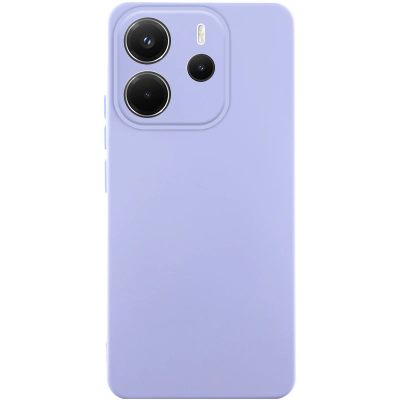 Накладка (з мікрофіброю) Silicone Cover Lakshmi Full Camera для Xiaomi Redmi Note 14 4G (UA/Europe)- бузковий