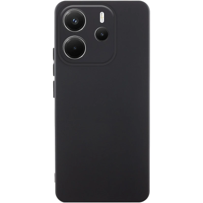 Накладка (з мікрофіброю) Silicone Cover Lakshmi Full Camera для Xiaomi Redmi Note 14 4G (UA/Europe)- чорний