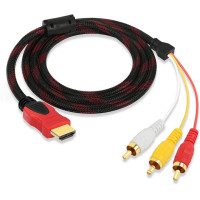 HDMI кабель to 3RCA RGB (1.5m) HDMI кабель to 3RCA RGB (1.5m)