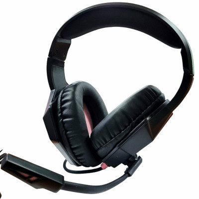 Навушники накладні ігрові BH-414A MPOW EG-10 Game Headset з мікрофоном- чорний з рожевим
