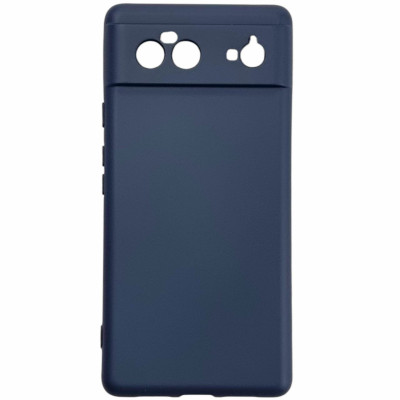 Накладка (з мікрофіброю) GETMAN Liquid Silk Full Camera для Google Pixel 6- темно-синій