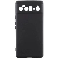 Накладка (з мікрофіброю) GETMAN Liquid Silk Full Camera для Google Pixel 6 Pro- чорний
