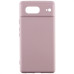 Накладка (з мікрофіброю) GETMAN Liquid Silk Full Camera для Google Pixel 7- рожевий пісок