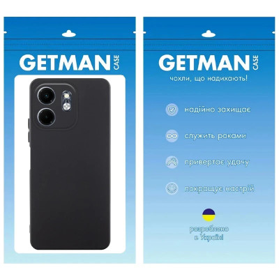 Накладка (з мікрофіброю) GETMAN Liquid Silk Full Camera для Infinix Smart 9 4G / Hot 50i- чорний Накладка (з мікрофіброю) GETMAN Liquid Silk Full Camera для Infinix Smart 9 4G / Hot 50i- чорний