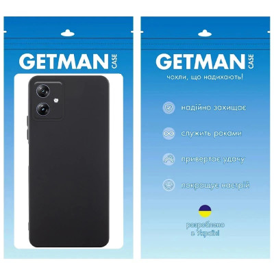 Накладка (з мікрофіброю) GETMAN Liquid Silk Full Camera для Motorola Moto G54- чорний Накладка (з мікрофіброю) GETMAN Liquid Silk Full Camera для Motorola Moto G54- чорний