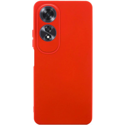 Накладка (з мікрофіброю) GETMAN Liquid Silk Full Camera для Oppo A60 4G- червоний Накладка (з мікрофіброю) GETMAN Liquid Silk Full Camera для Oppo A60 4G- червоний