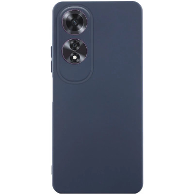 Накладка (з мікрофіброю) GETMAN Liquid Silk Full Camera для Oppo A60 4G- синій Накладка (з мікрофіброю) GETMAN Liquid Silk Full Camera для Oppo A60 4G- синій