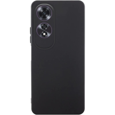 Накладка (з мікрофіброю) GETMAN Liquid Silk Full Camera для Oppo A60 4G- чорний Накладка (з мікрофіброю) GETMAN Liquid Silk Full Camera для Oppo A60 4G- чорний