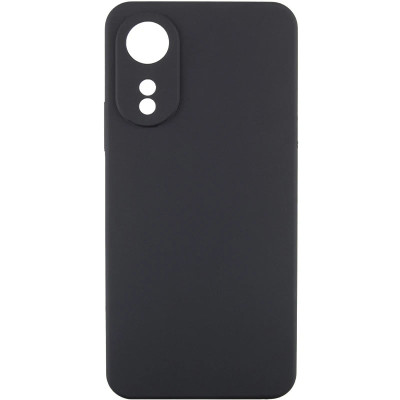 Накладка (з мікрофіброю) GETMAN Liquid Silk Full Camera для Oppo A78 4G- чорний Накладка (з мікрофіброю) GETMAN Liquid Silk Full Camera для Oppo A78 4G- чорний