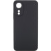 Накладка (з мікрофіброю) GETMAN Liquid Silk Full Camera для Oppo A78 4G- чорний