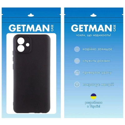 Накладка (з мікрофіброю) GETMAN Liquid Silk Full Camera для Samsung A04e- чорний Накладка (з мікрофіброю) GETMAN Liquid Silk Full Camera для Samsung A04e- чорний