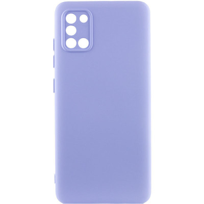 Накладка (з мікрофіброю) GETMAN Liquid Silk Full Camera для Samsung A31 / A315- бузковий Накладка (з мікрофіброю) GETMAN Liquid Silk Full Camera для Samsung A31 / A315- бузковий
