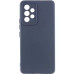 Накладка (з мікрофіброю) GETMAN Liquid Silk Full Camera для Samsung A32 4G / A325- темно-синій