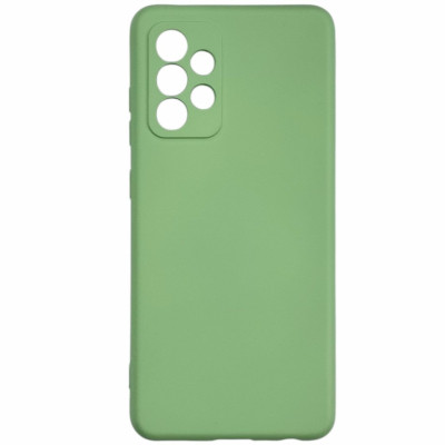 Накладка (з мікрофіброю) GETMAN Liquid Silk Full Camera для Samsung A52 / A52s- фісташковий Накладка (з мікрофіброю) GETMAN Liquid Silk Full Camera для Samsung A52 / A52s- фісташковий