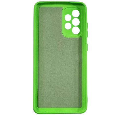 Накладка (з мікрофіброю) GETMAN Liquid Silk Full Camera для Samsung A52 / A52s- салатовий Накладка (з мікрофіброю) GETMAN Liquid Silk Full Camera для Samsung A52 / A52s- салатовий