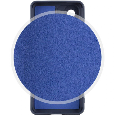 Накладка (з мікрофіброю) GETMAN Liquid Silk Full Camera для Samsung A52 / A52s- синій Накладка (з мікрофіброю) GETMAN Liquid Silk Full Camera для Samsung A52 / A52s- синій