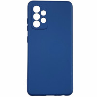 Накладка (з мікрофіброю) GETMAN Liquid Silk Full Camera для Samsung A52 / A52s- синій Накладка (з мікрофіброю) GETMAN Liquid Silk Full Camera для Samsung A52 / A52s- синій