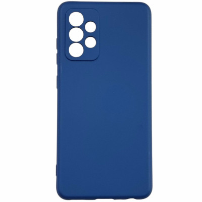 Накладка (з мікрофіброю) GETMAN Liquid Silk Full Camera для Samsung A52 / A52s- синій Накладка (з мікрофіброю) GETMAN Liquid Silk Full Camera для Samsung A52 / A52s- синій