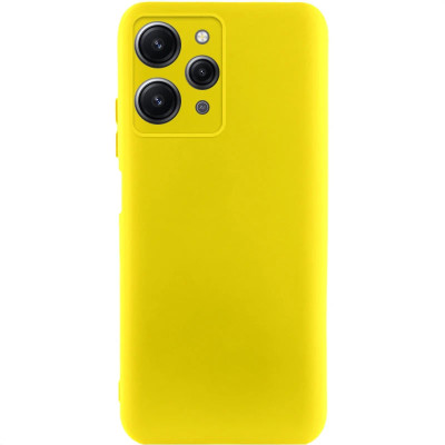Накладка (з мікрофіброю) GETMAN Liquid Silk Full Camera для Xiaomi Redmi 12- жовтий Накладка (з мікрофіброю) GETMAN Liquid Silk Full Camera для Xiaomi Redmi 12- жовтий