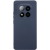 Накладка (з мікрофіброю) GETMAN Liquid Silk Full Camera для Xiaomi Redmi Note 14 Pro 5G- темно-синій