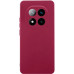 Накладка (з мікрофіброю) GETMAN Liquid Silk Full Camera для Xiaomi Redmi Note 14 Pro Plus 5G- марсала