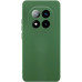 Накладка (з мікрофіброю) GETMAN Liquid Silk Full Camera для Xiaomi Redmi Note 14 Pro Plus 5G- темно-зелений