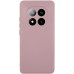 Накладка (з мікрофіброю) GETMAN Liquid Silk Full Camera для Xiaomi Redmi Note 14 Pro Plus 5G- рожевий пісок