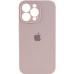 Накладка (з мікрофіброю) Silicon Case Full Camera для iPhone 15 Pro Max- пастельно-рожевий